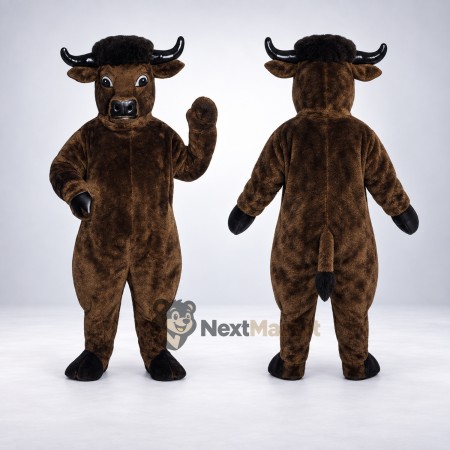 Bull Mascot Costume - Brown for Photo Events Bull Mascot Costume - Brown for Photo Events