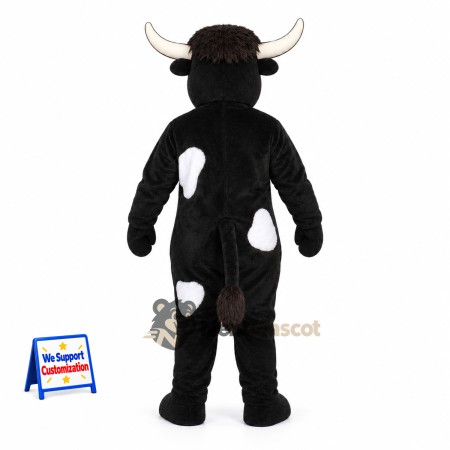 Bull Mascot Costume - Black and White Bull Mascot Costume - Black and White