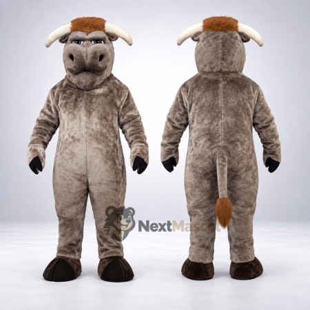 Bull Mascot Costume - Gray Bull Mascot Costume - Gray