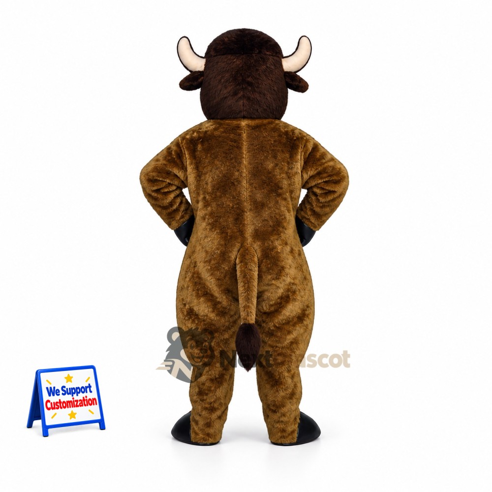 Bull Mascot Costume - Brown for Stage Shows Bull Mascot Costume - Brown for Stage Shows