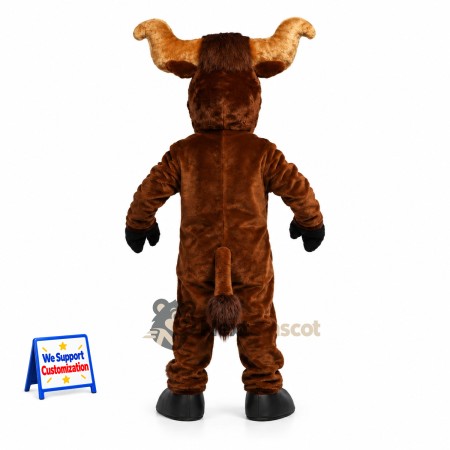 Bull Mascot Costume - Brown for Street Fairs Bull Mascot Costume - Brown for Street Fairs