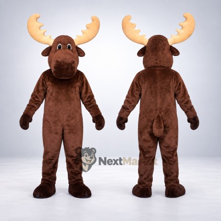 Moose Mascot Costume - Brown for Youth Events Moose Mascot Costume - Brown for Youth Events