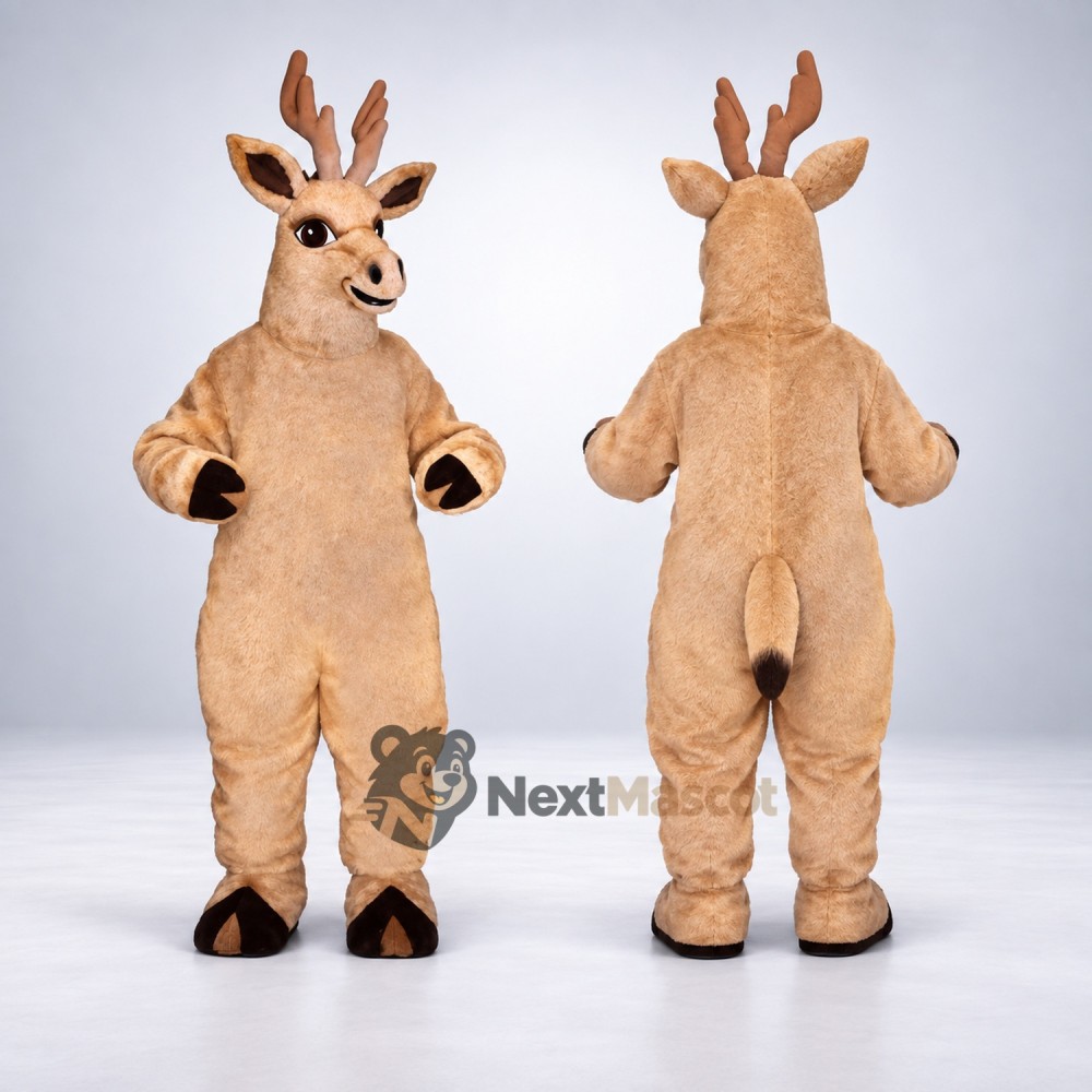 Deer Mascot Costume - Brown for Campus Events Deer Mascot Costume - Brown for Campus Events
