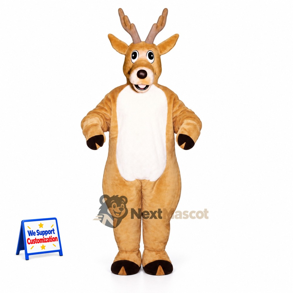 Deer Mascot Costume - Brown for School Fairs Deer Mascot Costume - Brown for School Fairs