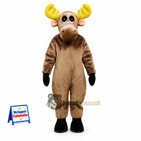 Moose Mascot Costume - Brown for Summer Events Moose Mascot Costume - Brown for Summer Events