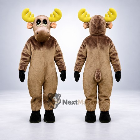 Moose Mascot Costume - Brown for Summer Events Moose Mascot Costume - Brown for Summer Events