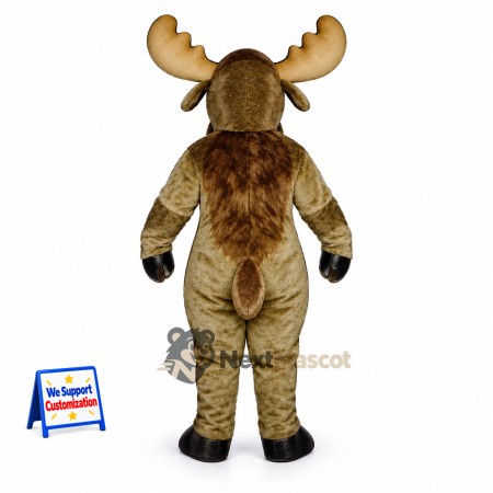 Moose Mascot Costume - Brown for Spring Events Moose Mascot Costume - Brown for Spring Events