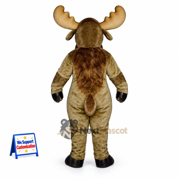 Moose Mascot Costume - Brown for Spring Events Moose Mascot Costume - Brown for Spring Events