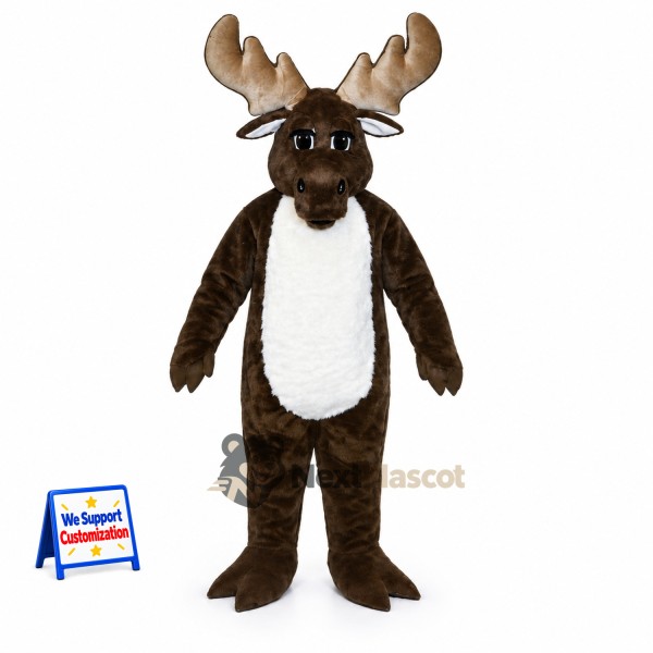 Moose Mascot Costume - Brown for Community Parades