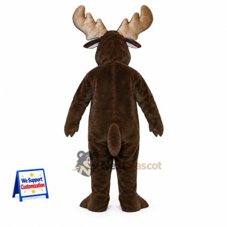 Moose Mascot Costume - Brown for Community Parades Moose Mascot Costume - Brown for Community Parades