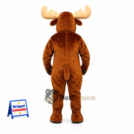 Moose Mascot Costume - Brown for School Parades Moose Mascot Costume - Brown for School Parades