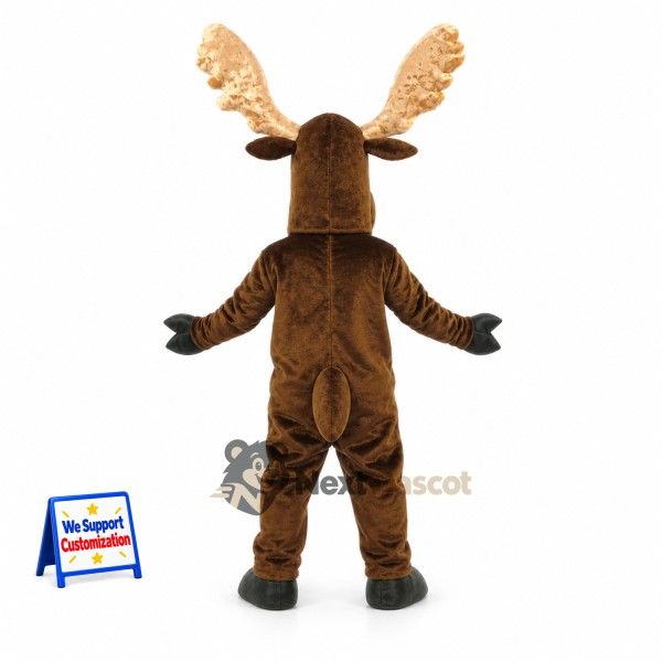 Moose Mascot Costume - Brown for Festival Parades Moose Mascot Costume - Brown for Festival Parades