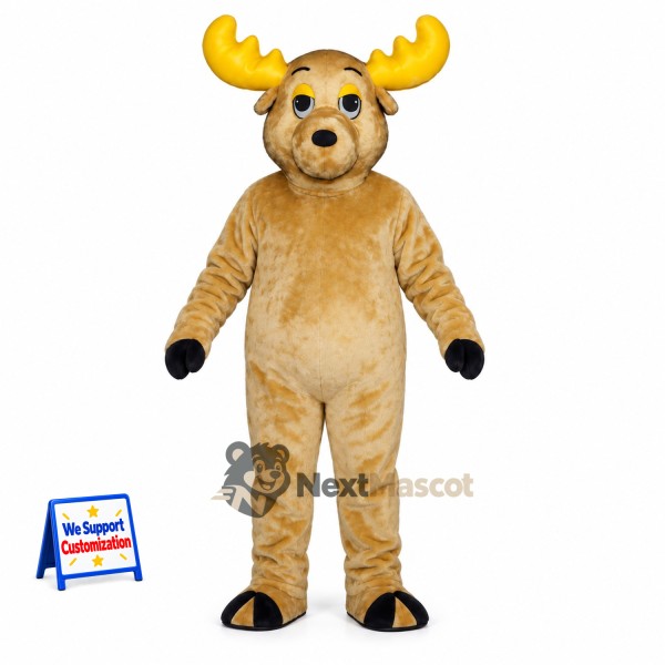 Moose Mascot Costume - Brown for Town Festivals