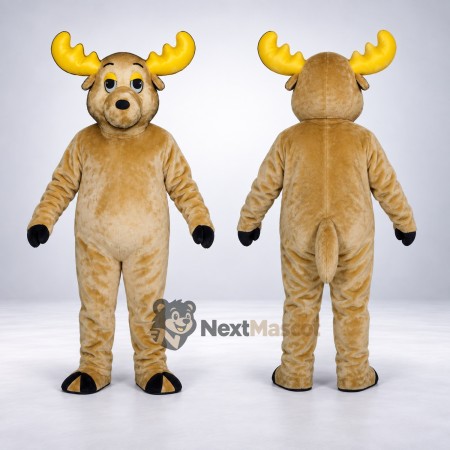 Moose Mascot Costume - Brown for Town Festivals Moose Mascot Costume - Brown for Town Festivals