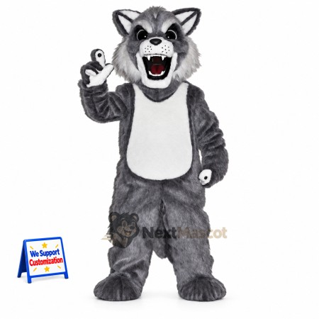 Wolf Mascot Costume - Gray for Summer Events Wolf Mascot Costume - Gray for Summer Events