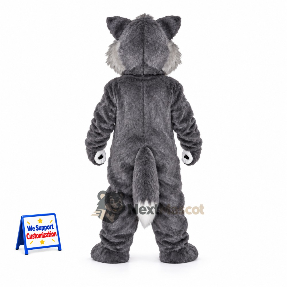 Wolf Mascot Costume - Gray for Summer Events Wolf Mascot Costume - Gray for Summer Events