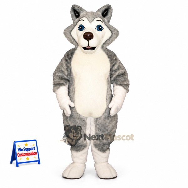 Wolf Mascot Costume - Gray for Spring Events
