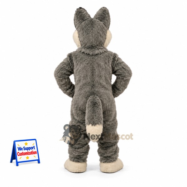 Husky Mascot Costume - Gray for Fairs