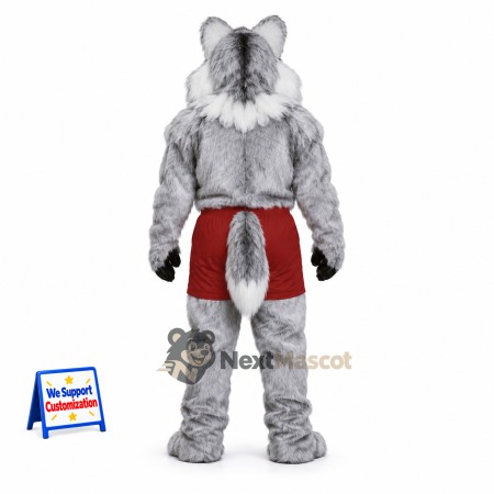 Wolf Mascot Costume - Muscular Wolf Mascot Costume - Muscular