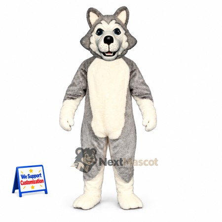 Husky Mascot Costume - Gray for Celebrations Husky Mascot Costume - Gray for Celebrations