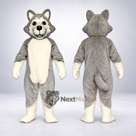 Husky Mascot Costume - Gray for Celebrations Husky Mascot Costume - Gray for Celebrations