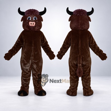 Bull Mascot Costume - Brown for Fairs Bull Mascot Costume - Brown for Fairs