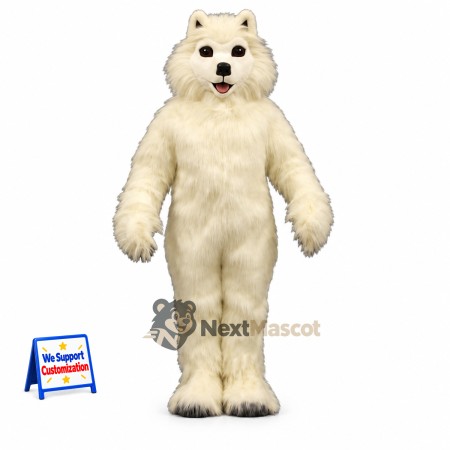 Dog Mascot Costume - White for Community Events Dog Mascot Costume - White for Community Events