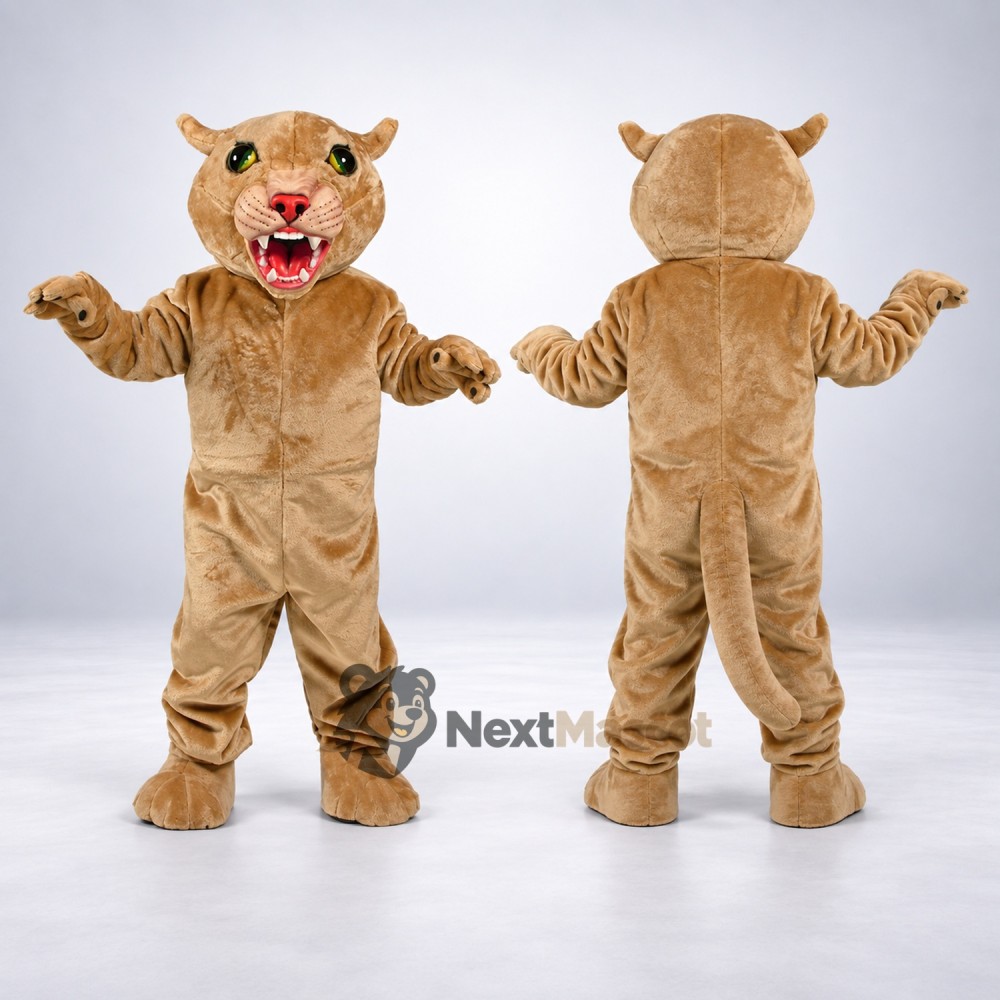 Cougar Mascot Costume - Tan for Parades