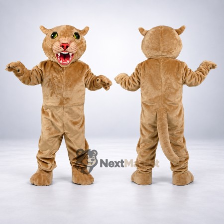 Cougar Mascot Costume - Tan for Parades