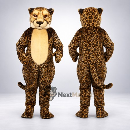Leopard Mascot Costume - Spotted for Fairs Leopard Mascot Costume - Spotted for Fairs