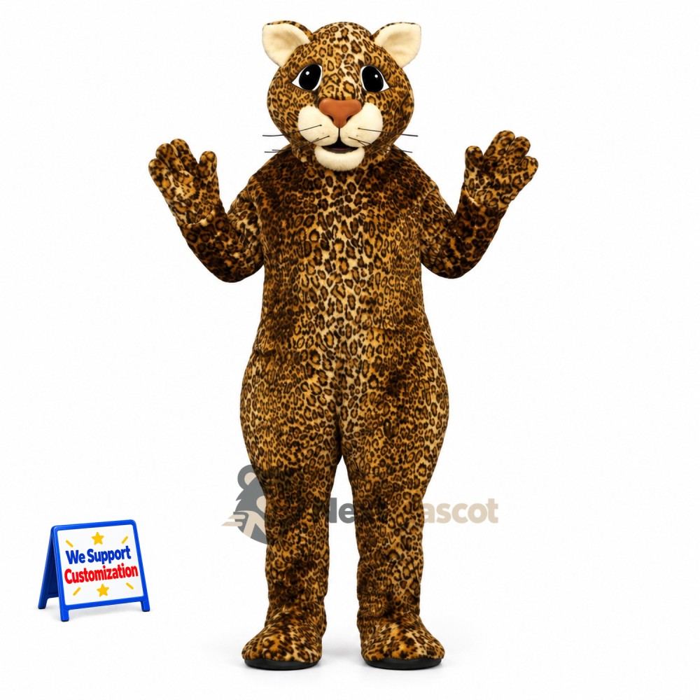 Leopard Mascot Costume - Spotted for Fan Events Leopard Mascot Costume - Spotted for Fan Events