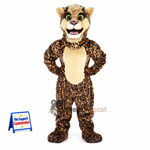 Leopard Mascot Costume - Spotted for Campus Events