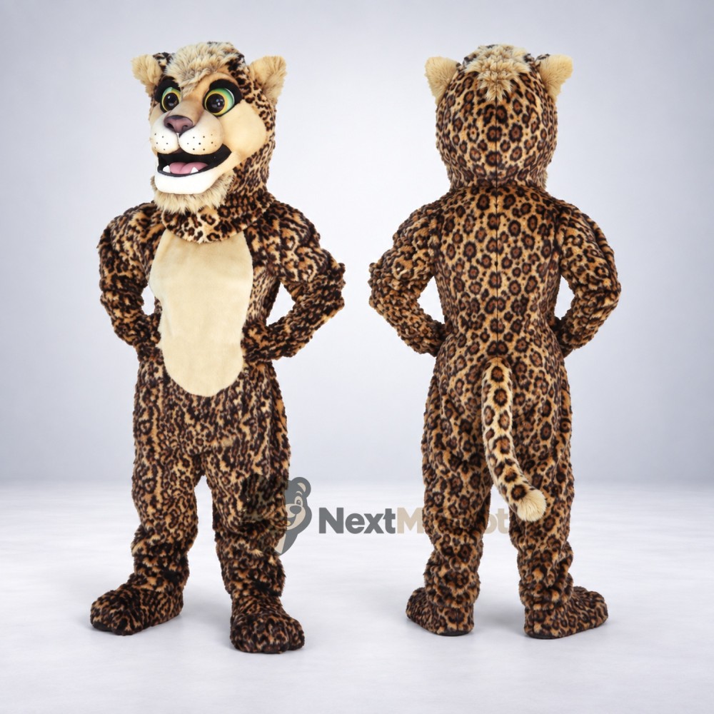 Leopard Mascot Costume - Spotted for Campus Events Leopard Mascot Costume - Spotted for Campus Events