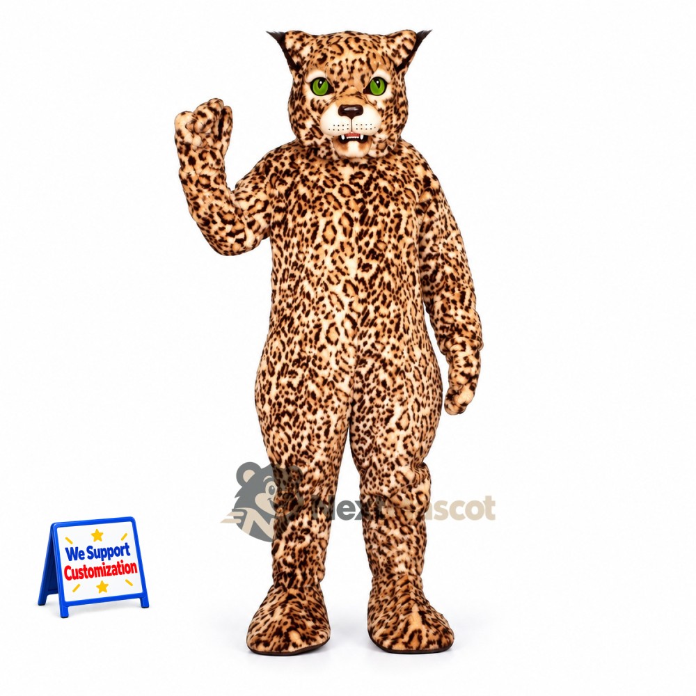 Leopard Mascot Costume - Spotted for Charity Events Leopard Mascot Costume - Spotted for Charity Events