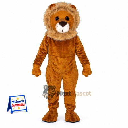 Lion Mascot Costume - Brown for Sports Days