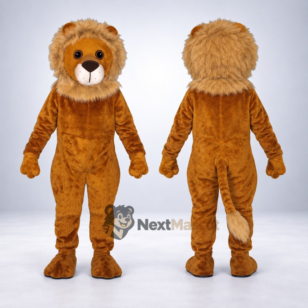 Lion Mascot Costume - Brown for Sports Days