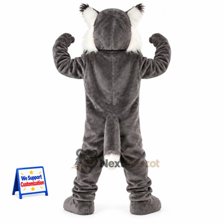Cougar Mascot Costume - Gray for Parades Cougar Mascot Costume - Gray for Parades