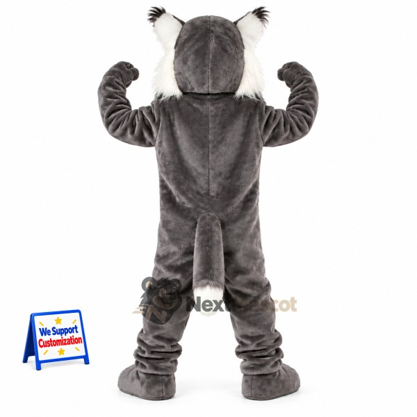 Cougar Mascot Costume - Gray for Parades Cougar Mascot Costume - Gray for Parades