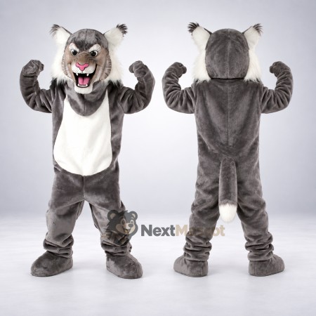 Cougar Mascot Costume - Gray for Parades Cougar Mascot Costume - Gray for Parades