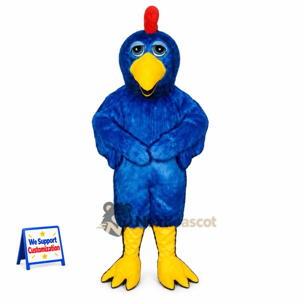 Rooster Mascot Costume - Blue for Parades