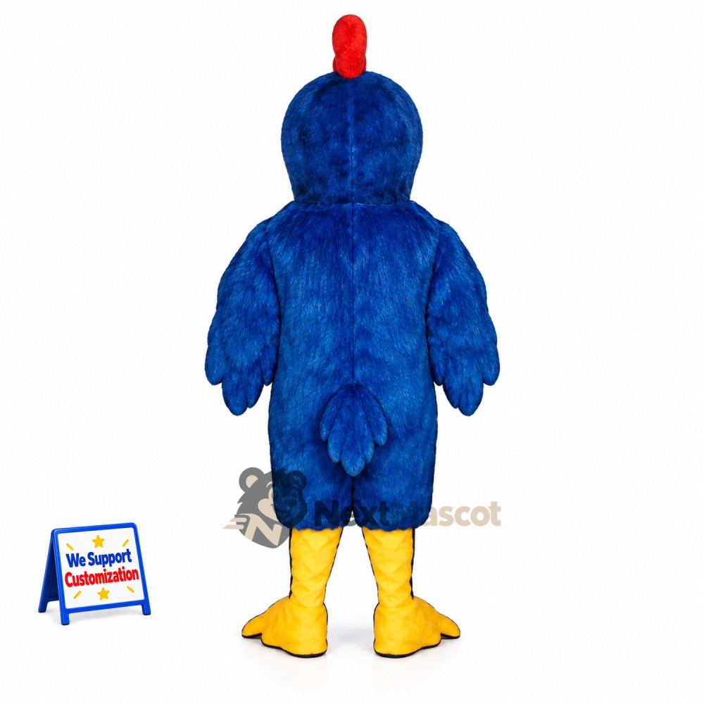 Rooster Mascot Costume - Blue for Parades Rooster Mascot Costume - Blue for Parades