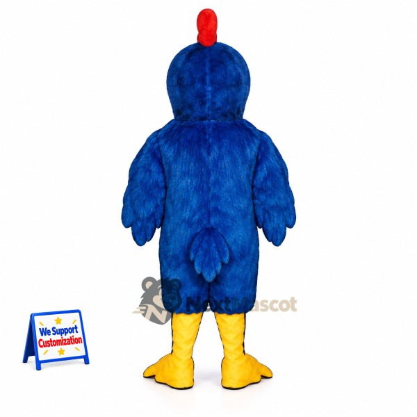 Rooster Mascot Costume - Blue for Parades Rooster Mascot Costume - Blue for Parades