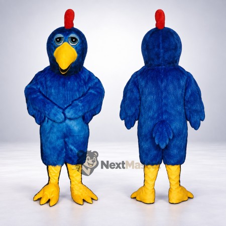 Rooster Mascot Costume - Blue for Parades Rooster Mascot Costume - Blue for Parades