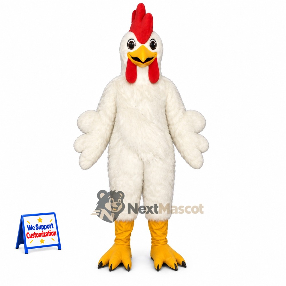 Rooster Mascot Costume - White for Homecoming Rooster Mascot Costume - White for Homecoming