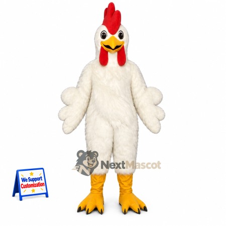 Rooster Mascot Costume - White for Homecoming Rooster Mascot Costume - White for Homecoming