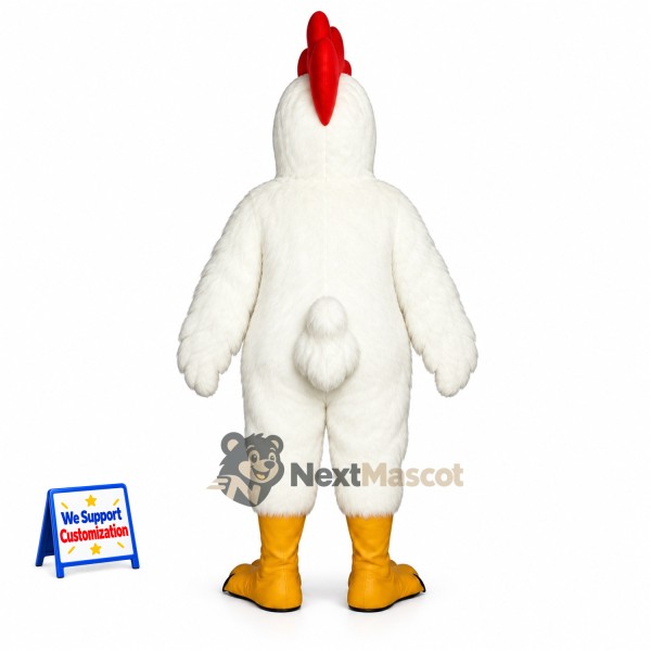 Rooster Mascot Costume - White for Campus Events