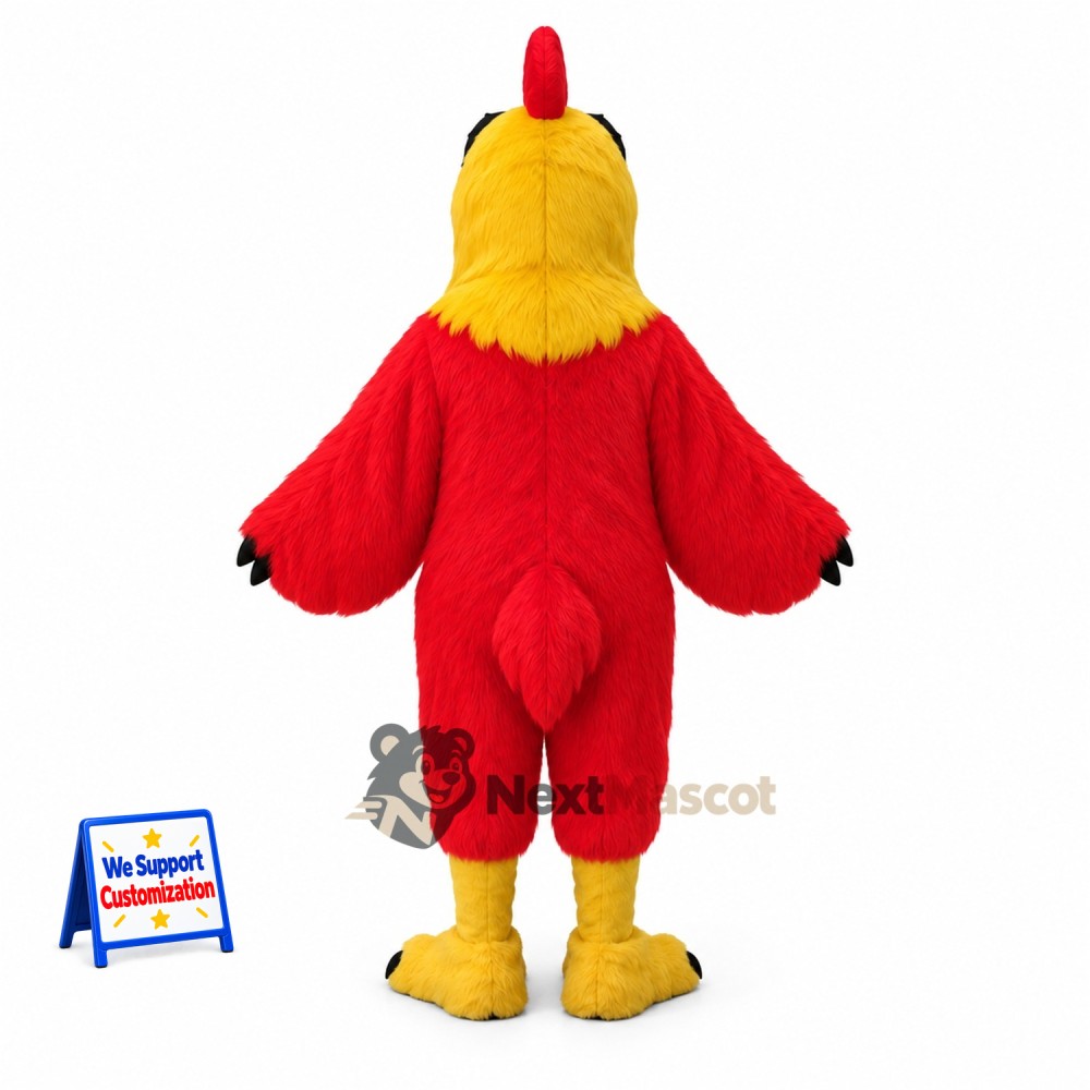 Rooster Mascot Costume - Red for School Spirit Rooster Mascot Costume - Red for School Spirit