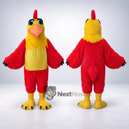 Rooster Mascot Costume - Red for School Spirit Rooster Mascot Costume - Red for School Spirit