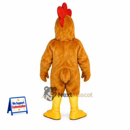 Rooster Mascot Costume - Brown for School Events Rooster Mascot Costume - Brown for School Events