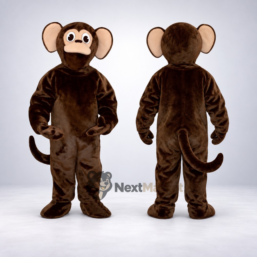 Monkey Mascot Costume - Brown for Family Events Monkey Mascot Costume - Brown for Family Events